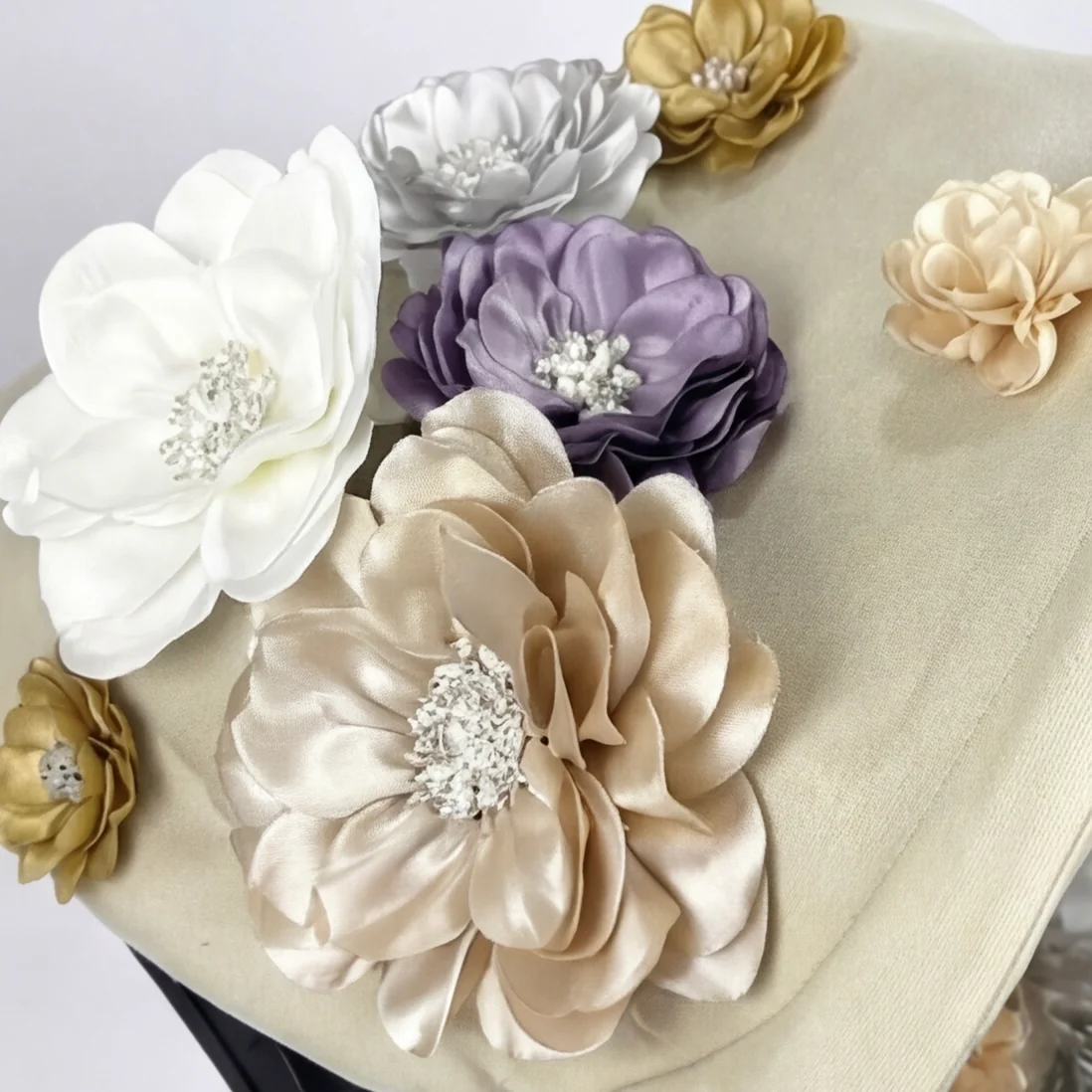Floral 3D Flower Car Seat Canopy Set for Baby Girl - Image 4