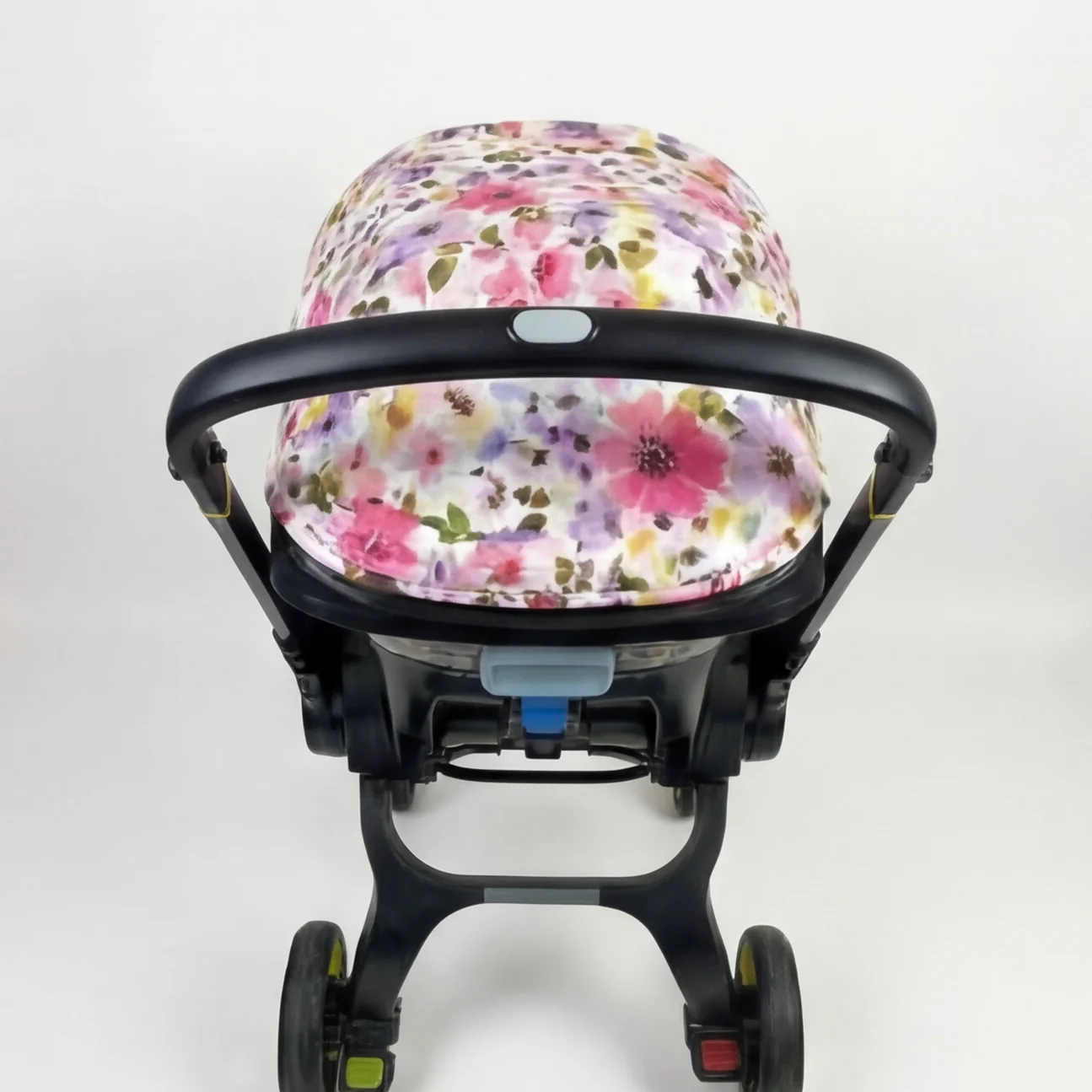 Purple Floral Baby Car Seat Cover Set – Stylish Protective Design - Image 4